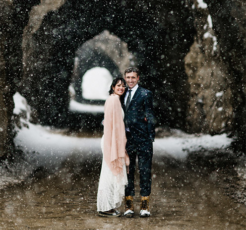 MEG + PETE | Intimate Mountain Elopement at The Amigo Motor Lodge